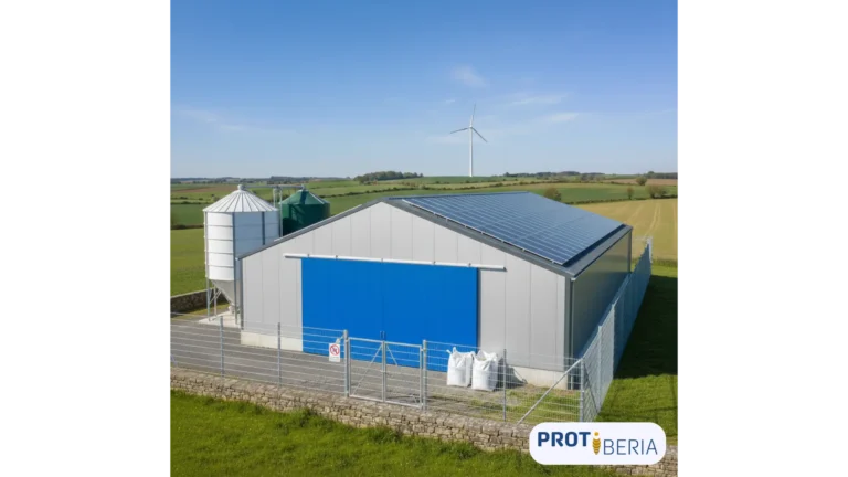 Instalación de un proticultor en red para la cría sostenible de Tenebrio molitor